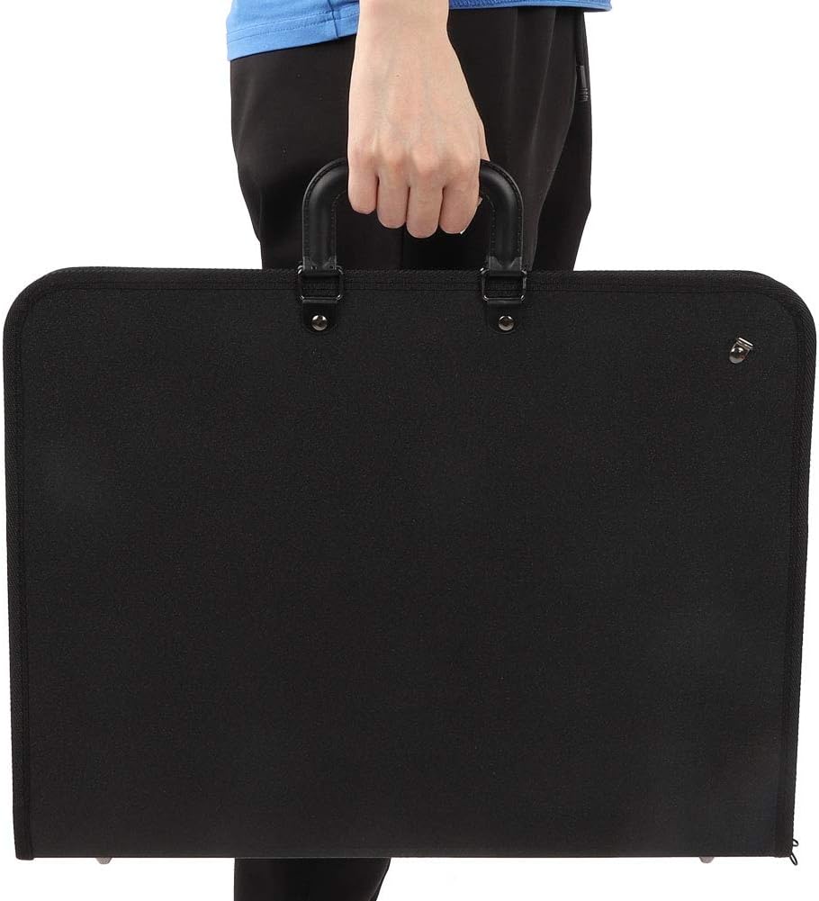 Zerodis Maltafel-Tasche, A3-Zeichnungs-Skizzentafel-Aufbewahrungstasche PVC-tragbare Malplatten-Tasc
