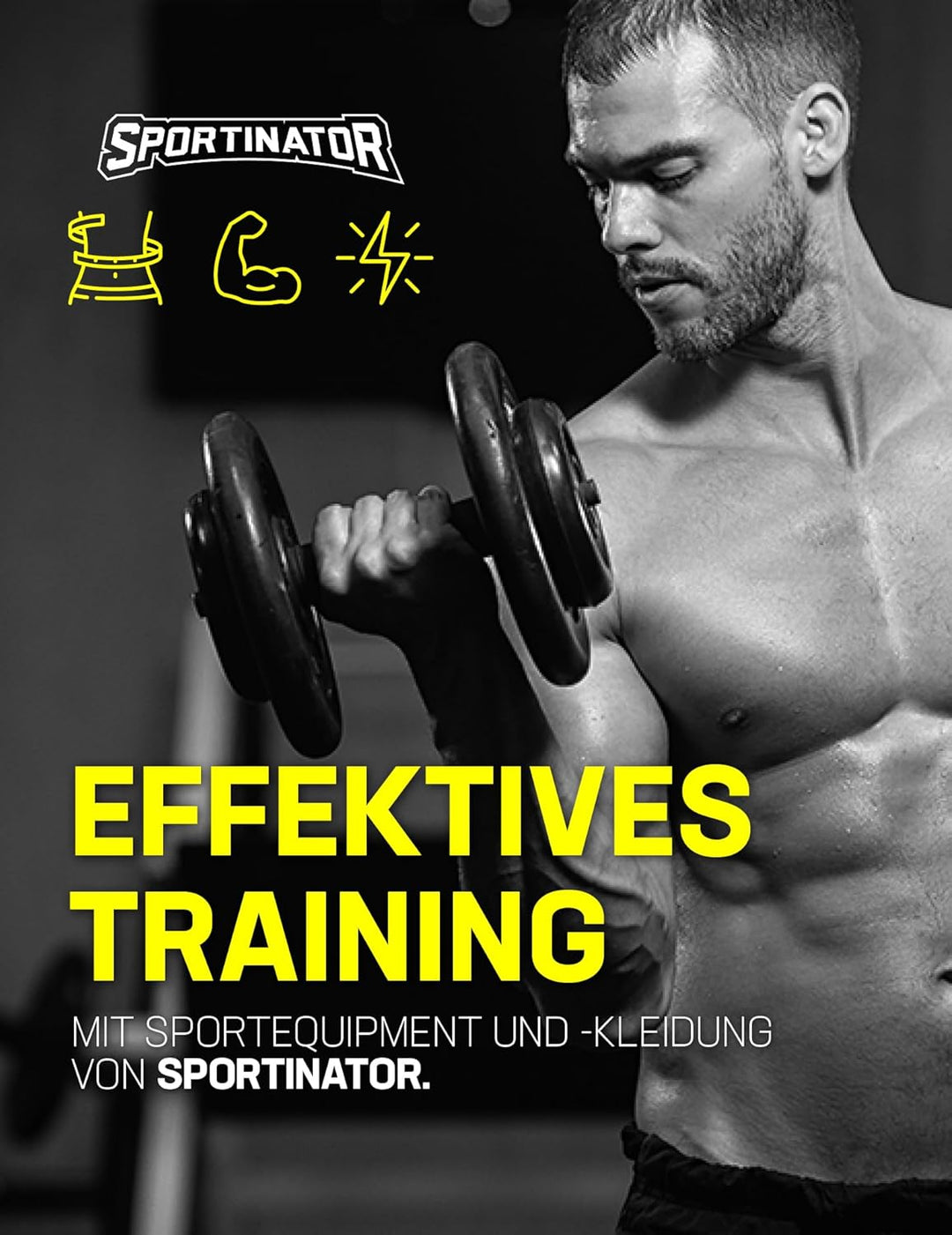 SPORTINATOR® Sit Up verstellbare Trainingsbank mit abwischbarem Kunstlederbezug, drei Halterungen, i