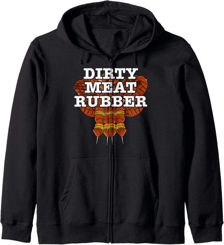 Dirty Meat Rubber Barbecue Rub Grilling Adult Joke BBQ Kapuzenjacke