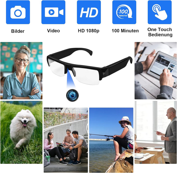 Kleine Kamera Outdoor HD 1080P, Mikro Videokamera ohne WiFi, Tragbare Sportkamera Action Video, Acti