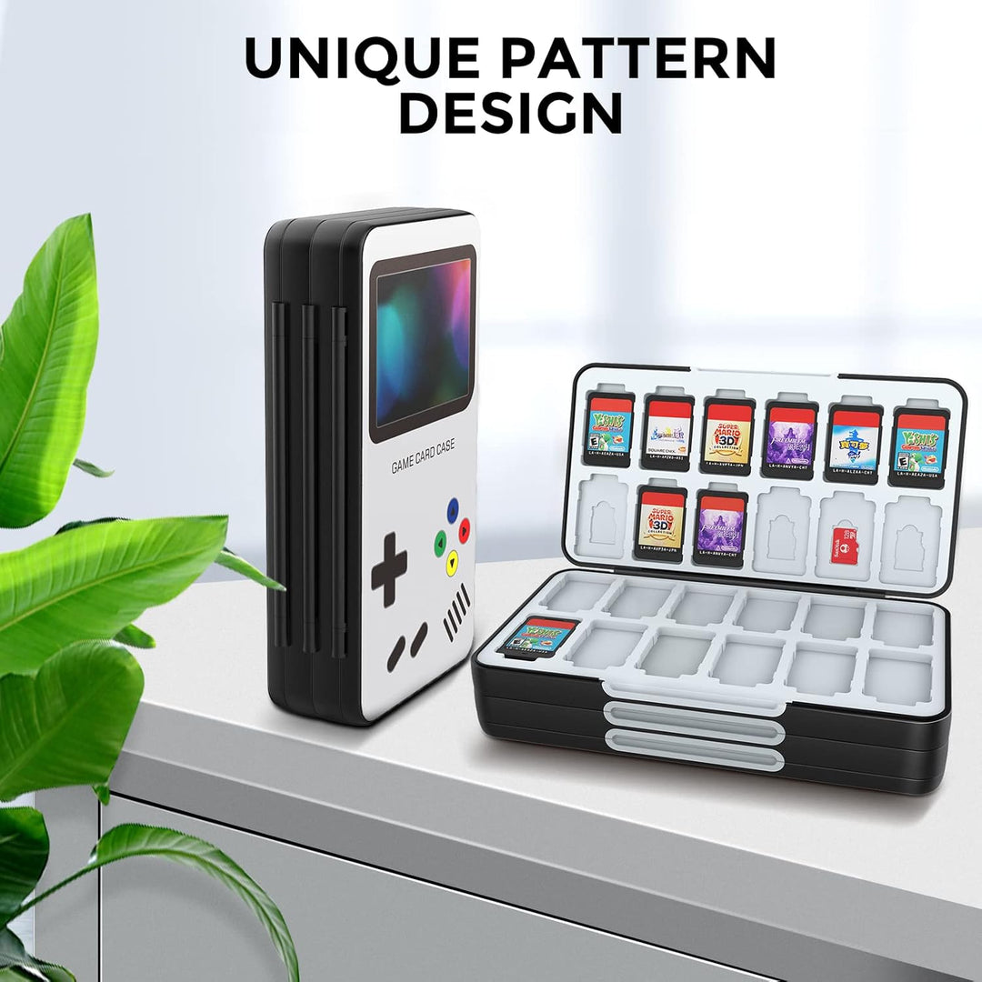 HEIYING Spiele Aufbewahrung Schutzhülle für Switch&Switch OLED Game Card, Benutzerdefiniertes Muster