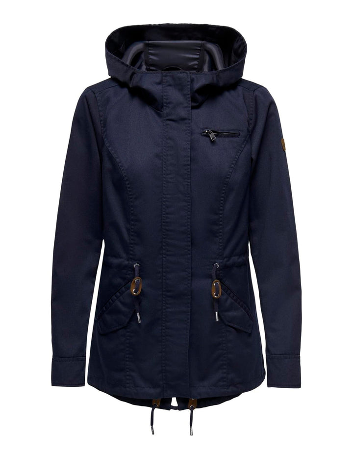 ONLY Female Jacke Leinen Parka XS Blue Graphite, XS Blue Graphite