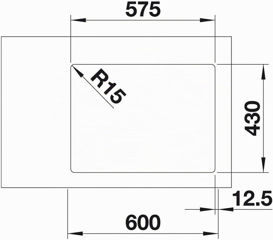BLANCO ANDANO 340/180-IF | Edelstahl | Einbauart: Einbau von Oben &amp; Flächenbündig | Grosses Hauptbec