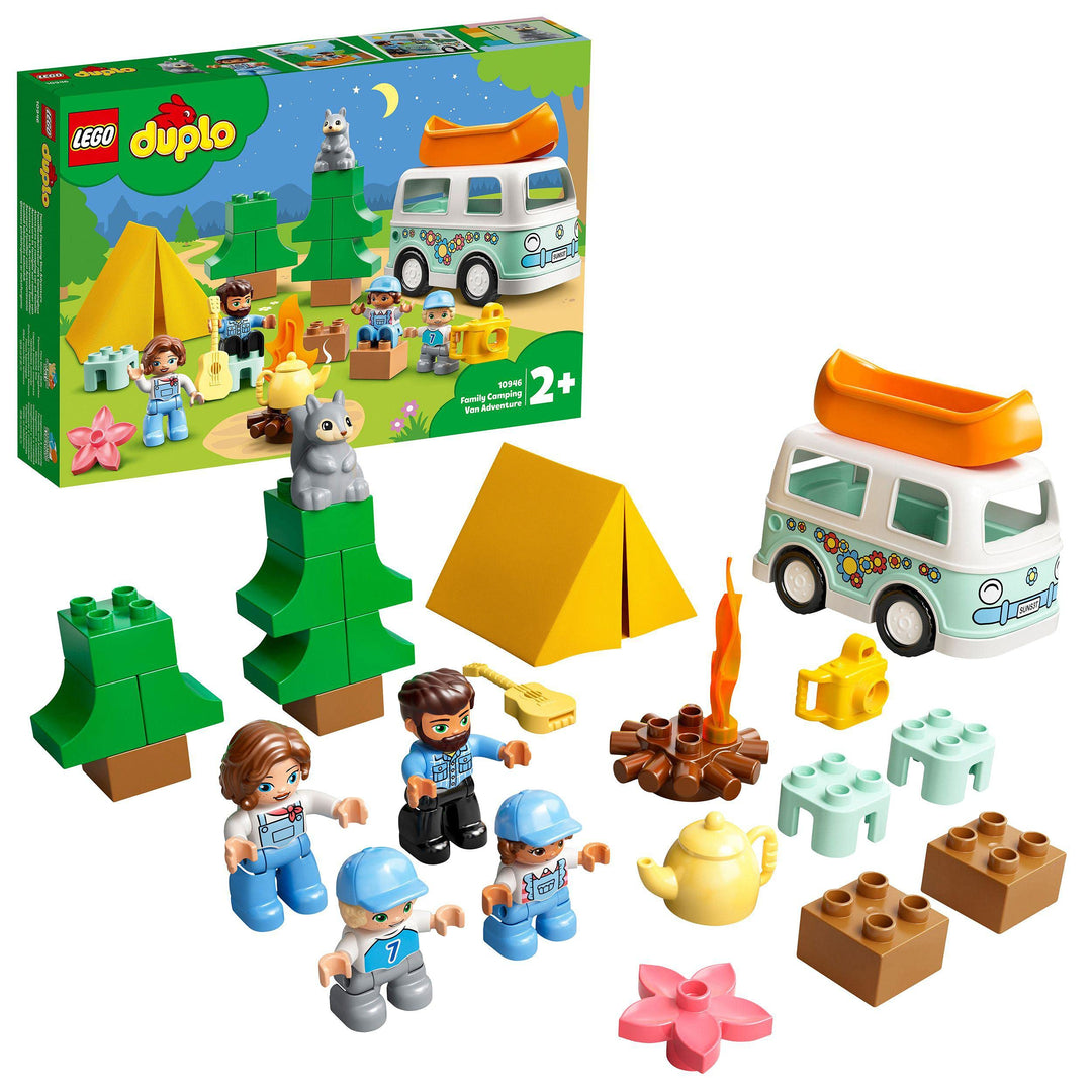 LEGO 10946 DUPLO Town Familienabenteuer mit Campingbus Single, Single