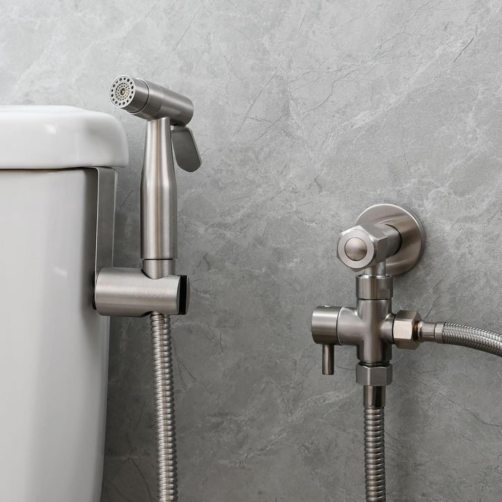CIENCIA Bidet-Handbrause für Toilette Sprayer Premium Edelstahl Sprüher Shattaf Komplett Bidet Set f