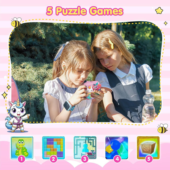 TIATUA Kinderkamera Sofortbildkamera, 1080P 2,4 Zoll Sofortbildkamera Kinder mit 32G Karte und 3 Rol