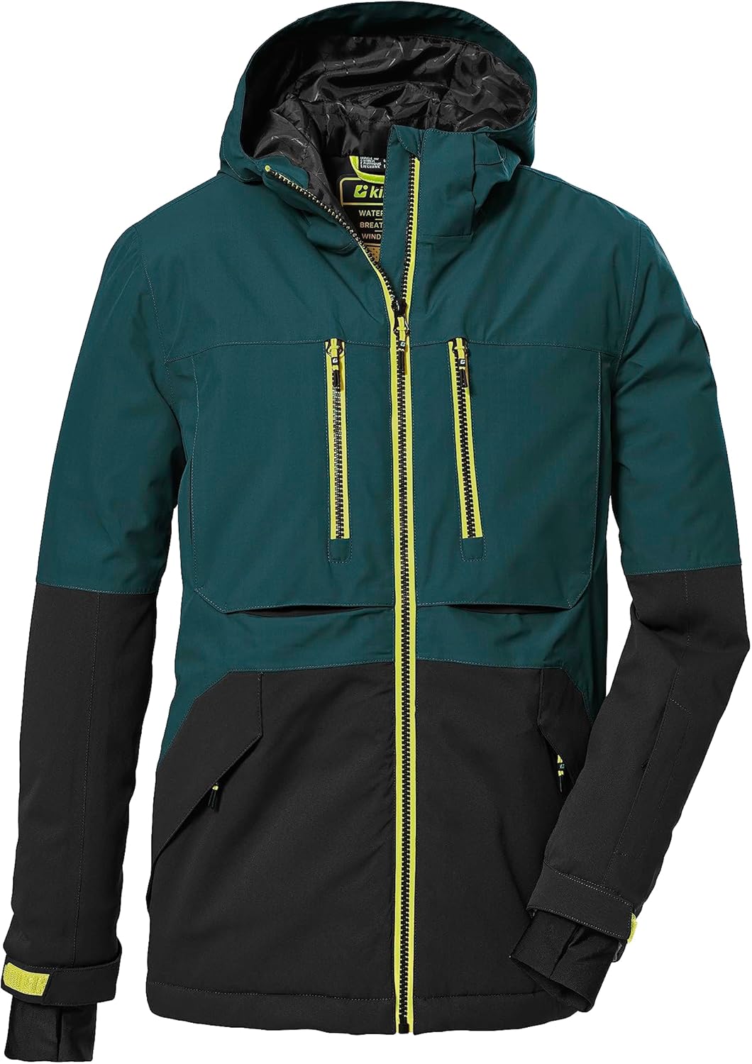 Killtec Jungen Ksw 127 Bys Ski Jckt Skijacke/Funktionsjacke mit Kapuze und Schneefang, wasserdicht 1