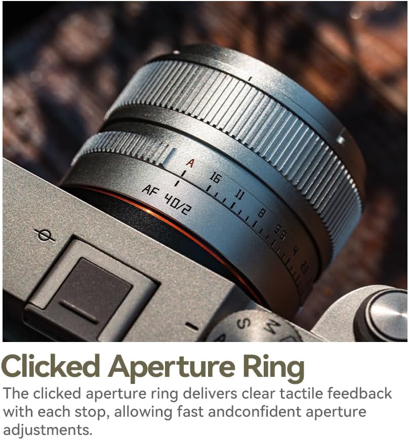 TTARTISAN AF 40 mm F2 Objektiv, Silberversion, Vollformat, automatischer Fokus, Spaziergang um das O