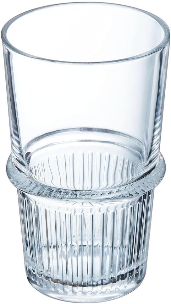 Arcoroc ARC L7340 New York Trinkglas, Wasserglas, Saftglas, 470ml, Glas, transparent, 6 Stück Longdr