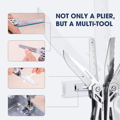 Geschenke für Männer Frauen, BIBURY Faltbares Multitools, Weihnachtsgeschenke Tools, Werkzeug Zange