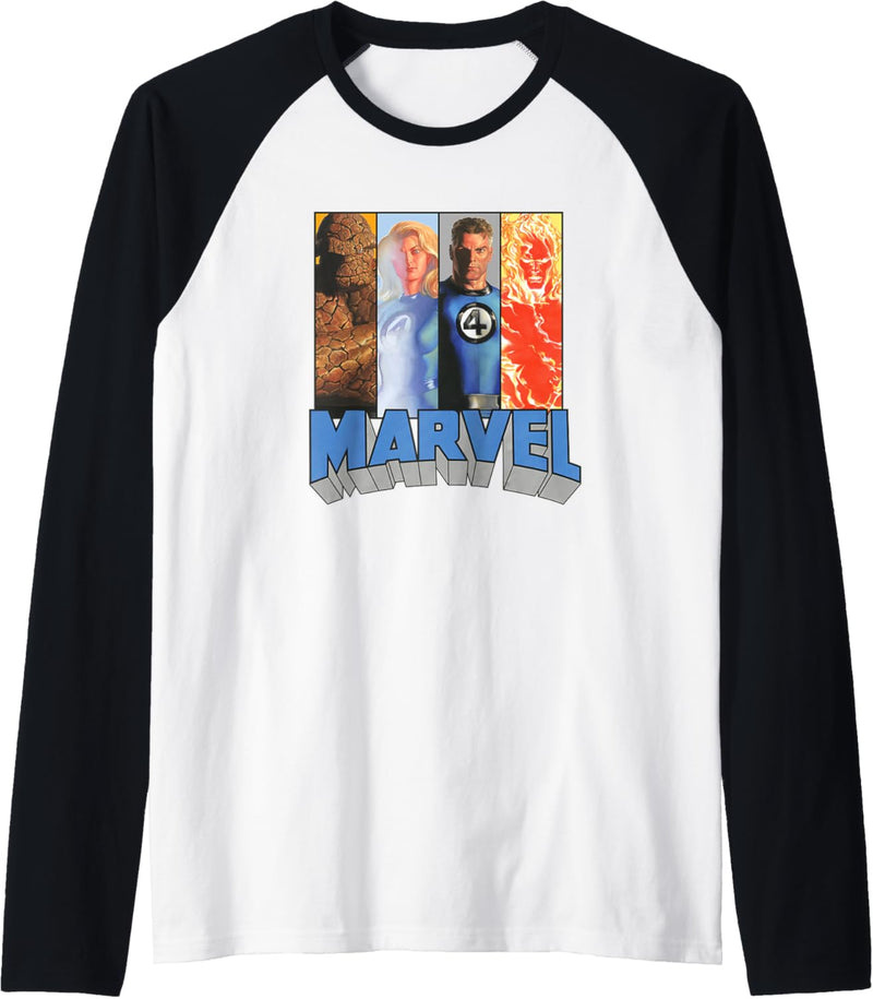 Marvel Fantastic Four Super Heroes The Timeless Collection Raglan