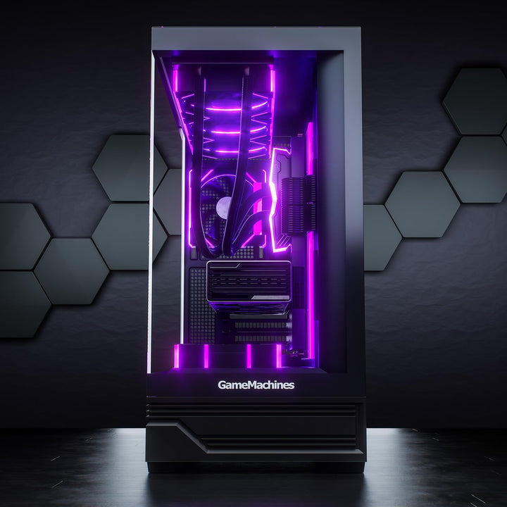 GameMachines Apex - Gaming PC - Wasserkühlung - AMD Ryzen 7 5700X - AMD Radeon RX 9070 16GB - 1000GB
