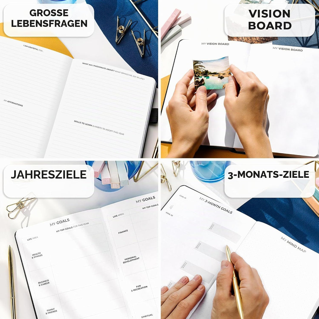 Clever Fox Planer Premium Edition - Luxuriöser Wochen & Monatsplaner zur Produktivitätssteigerung un
