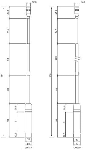Samson CM15P Schwanenhals Mikrofon 38cm 38 cm, 38 cm
