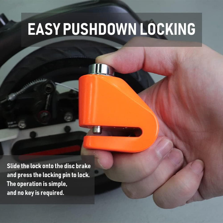 Kovix KN1-FO Kettenschloss Alarm Orange 6MM, FLUO ORANGE Orange, 6MM, FLUO ORANGE Orange