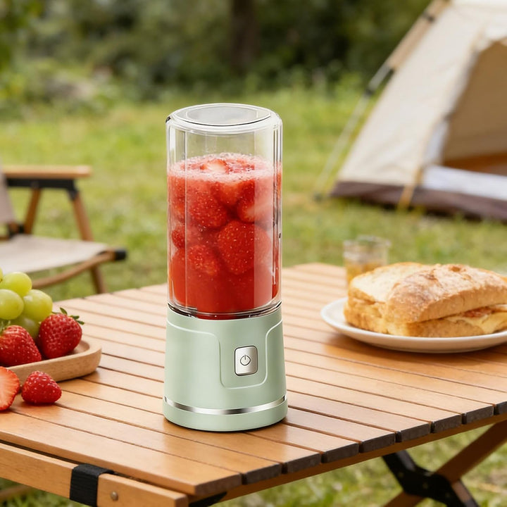 Fresh Juice Tragbarer Mixer,Smoothie Maker to go mit Trinkbecher,450ml Juice Mixer Shaker Blender Fl