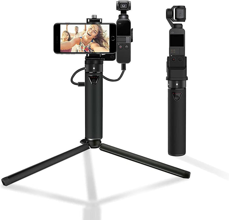 Smatree Tragbarer Ladestation mit Stativ für DJI OSMO Pocket 2/DJI OSMO Pocket, Smartphone-Halterung
