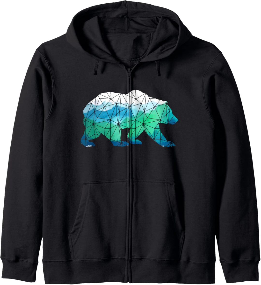 Bär Natur Berge Grizzly Wandern Camping Outdoor Geschenk Kapuzenjacke