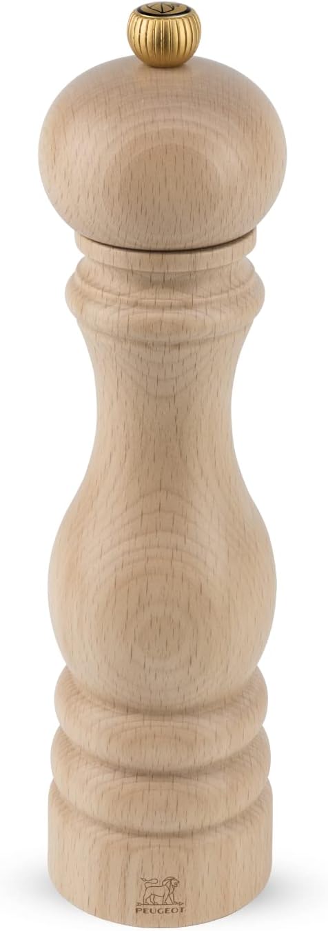 Peugeot Paris Manuelle Pfeffermühle, Klassische Mahlgradeinstellung, Höhe: 22 cm, Holz, Natur, 08704