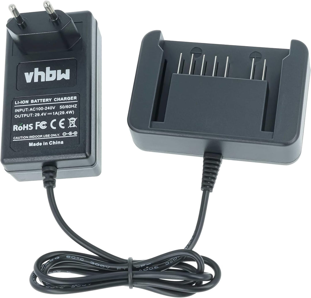 vhbw Ladegerät kompatibel mit Hitachi DH 25DAL, DH 25DL Werkzeug Akkus
