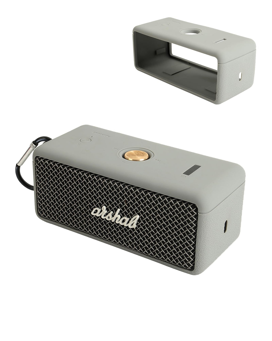 Schutzhülle aus Silikon für Marshall Emberton II tragbare Bluetooth-Lautsprecher – stossfest, staubd