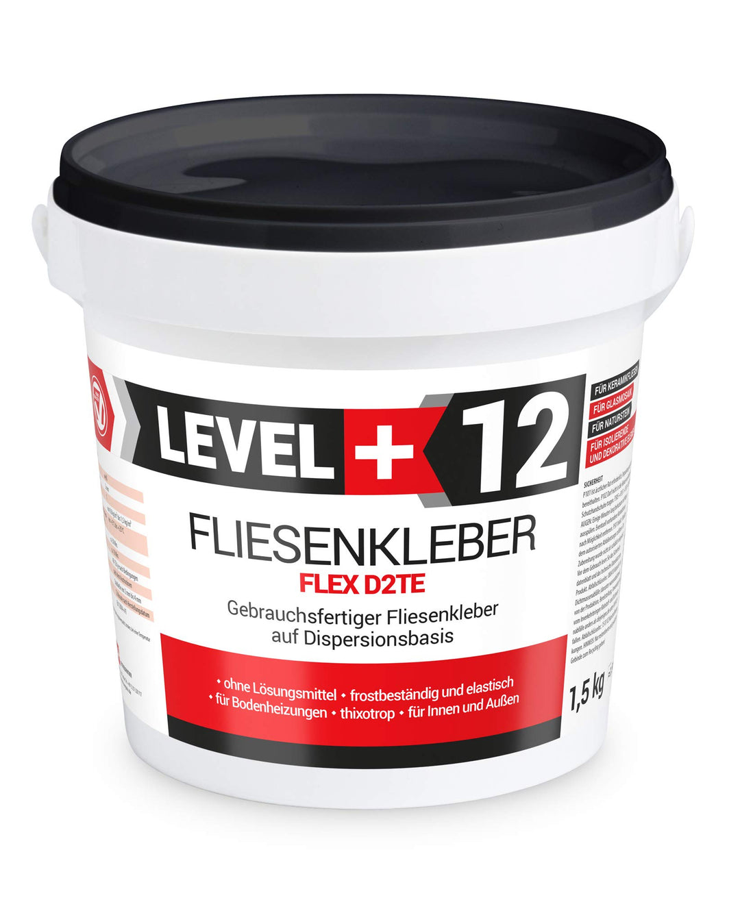 1,5kg Fertig Fliesenkleber Steinkleber Flexmörtel Weiss Innen Aussen Dispersions-Kleber RM12