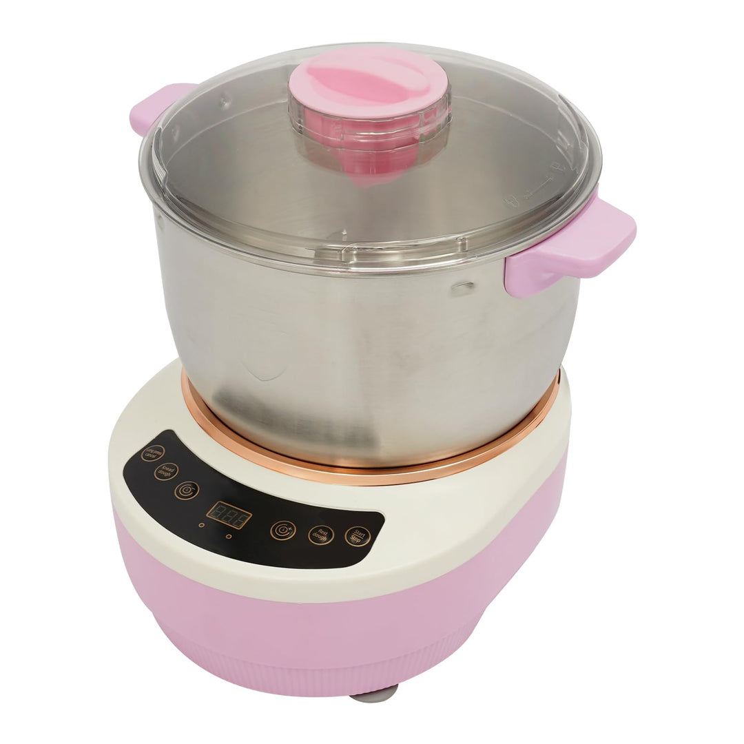 Teigmaschine, 7L Teigknetmaschine mit Knet- und Fermentationsfunktion (Rosa), Rosa