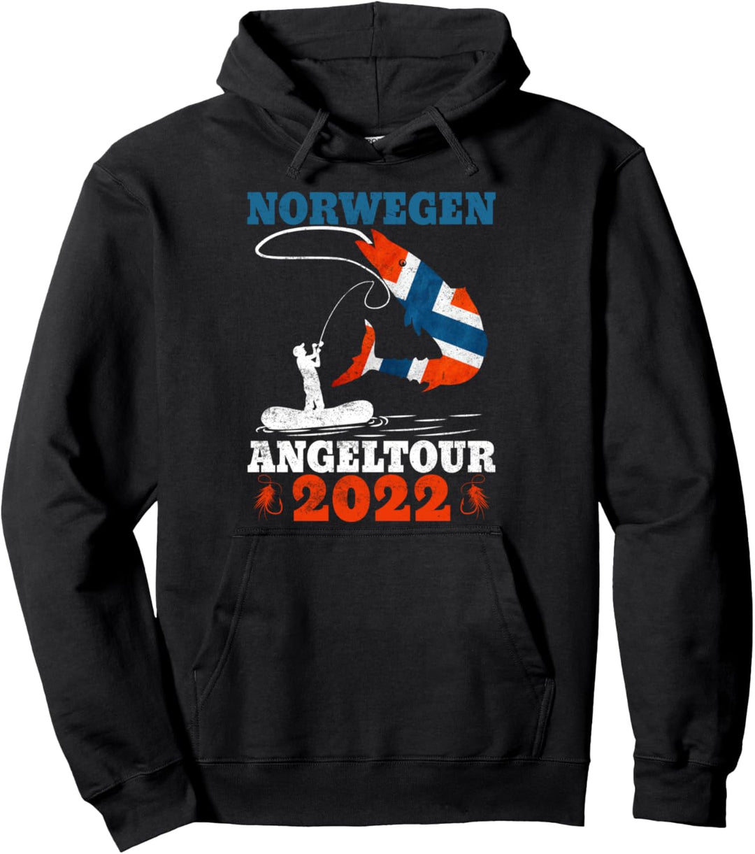 Norwegen Angeltour 2022 Norwegentrip Pullover Hoodie