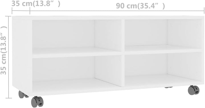 vidaXL TV Schrank mit Rollen Lowboard Fernsehtisch TV Möbel Board Tisch Fernsehschrank Sideboard HiF