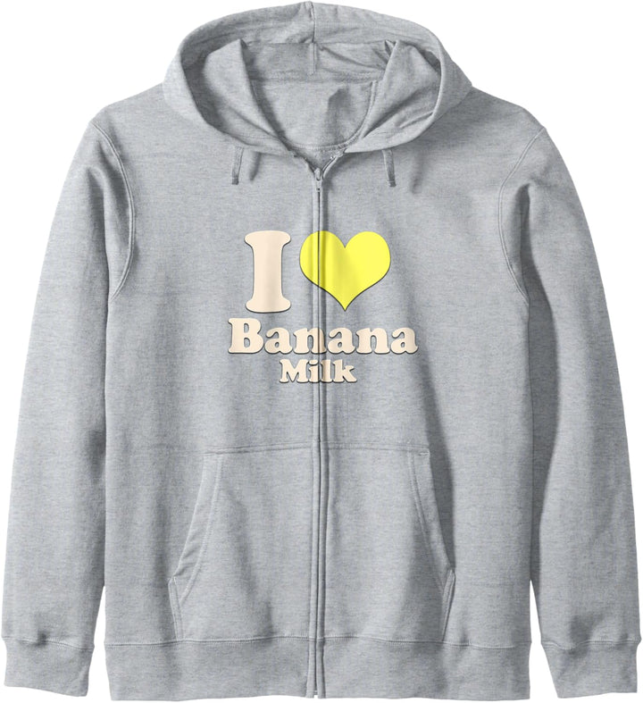 Ich liebe Bananenmilch Kapuzenjacke
