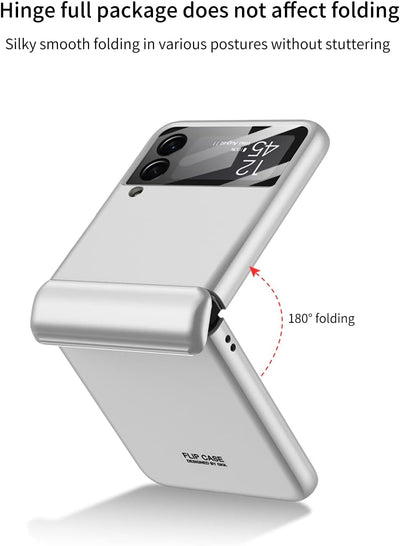 COQUE Galaxy Z Flip 3 5G Hülle, aufklappbare All-Inclusive-Hülle, klappbare Handyhülle für Samsung G