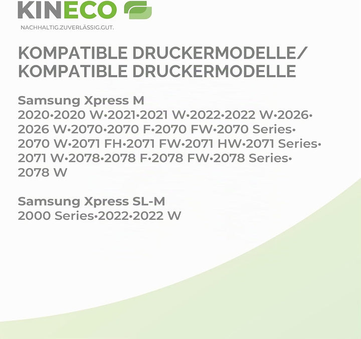 Kineco 2X Toner ersetzt MLT-D111S Doppelpack für Samsug Xpress M2070FW M2070W