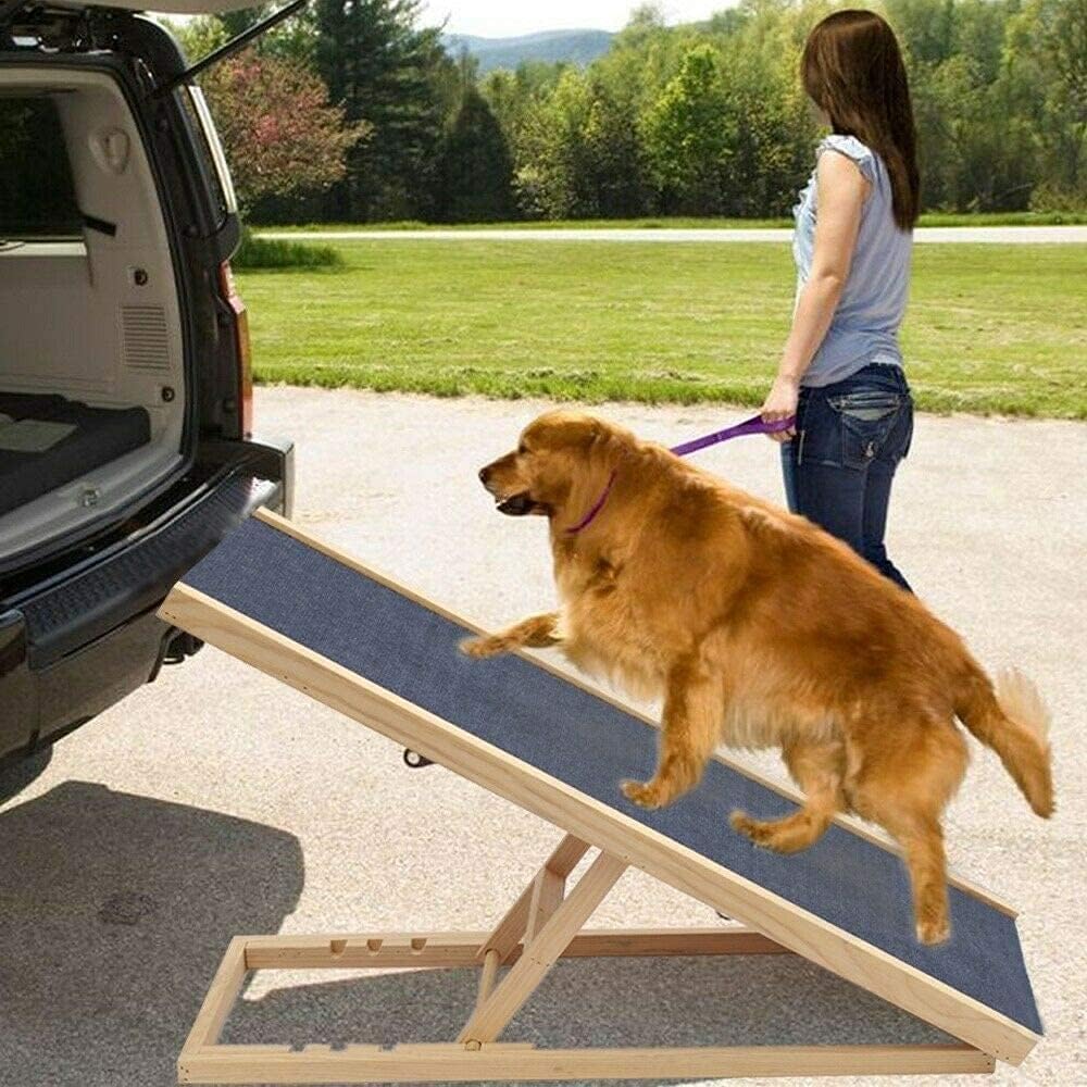Hundetreppe für Kleine Hunde Hunderampe Auto Klappbar Bett Sofa Stufen Auffahrrampe Treppe Katzenlei
