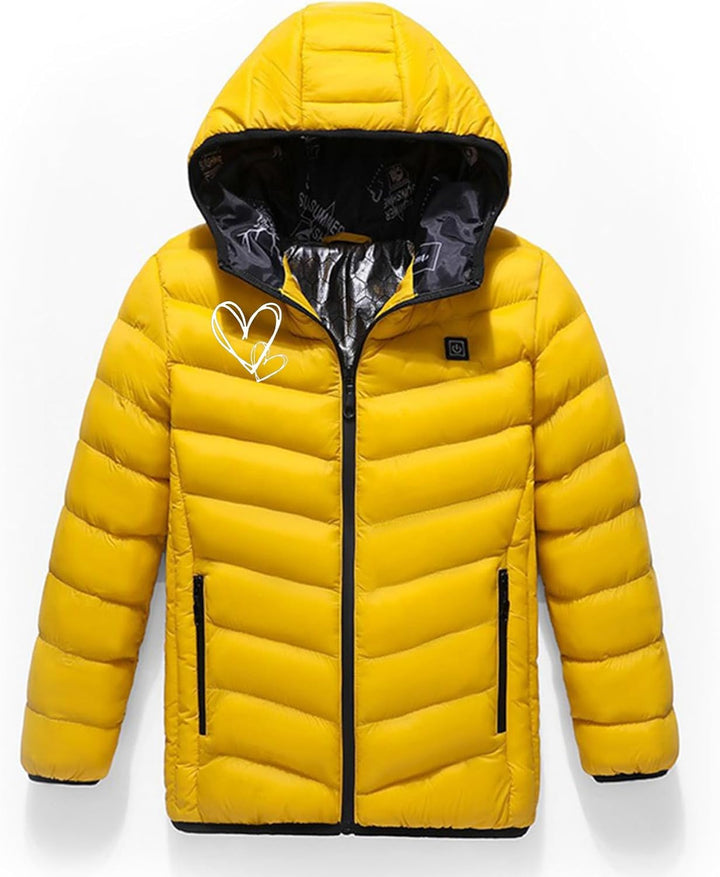 Battnot Elektrische Heizjacke Kinder Beheizbare Jacke USB Wärmejacke mit 3 Heizstufen, Beheizbare Ka