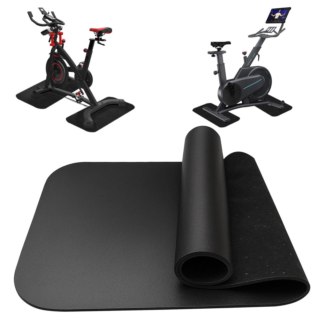 2 Stück Bodenschutzmatte für Sportgeräte Fitnessgeräte 28 x 70cm, Bodenschutzmatte Fitness 6mm Dicke