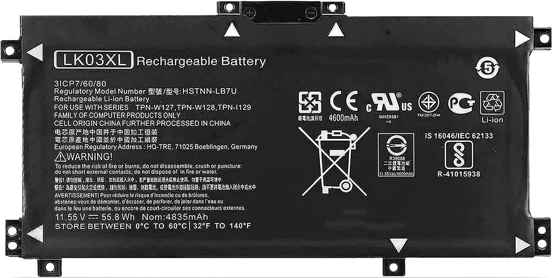 AKKEE LK03XL Laptop Akku für HP Envy X360 Convertible 15m-cn0xxx 15-cr0xxx 15m-cn0012dx bp0xx bp112d