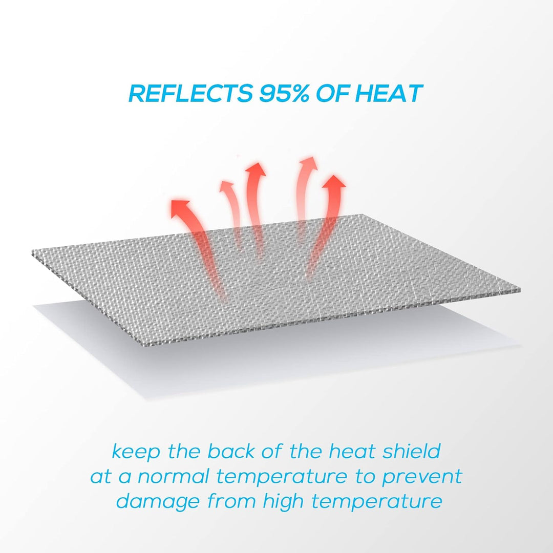 FLASLD Thermoblock – Auto-Hitzeschild – reflektierendes Aluminium, Isolierung und Klebstoff, 101,6 x