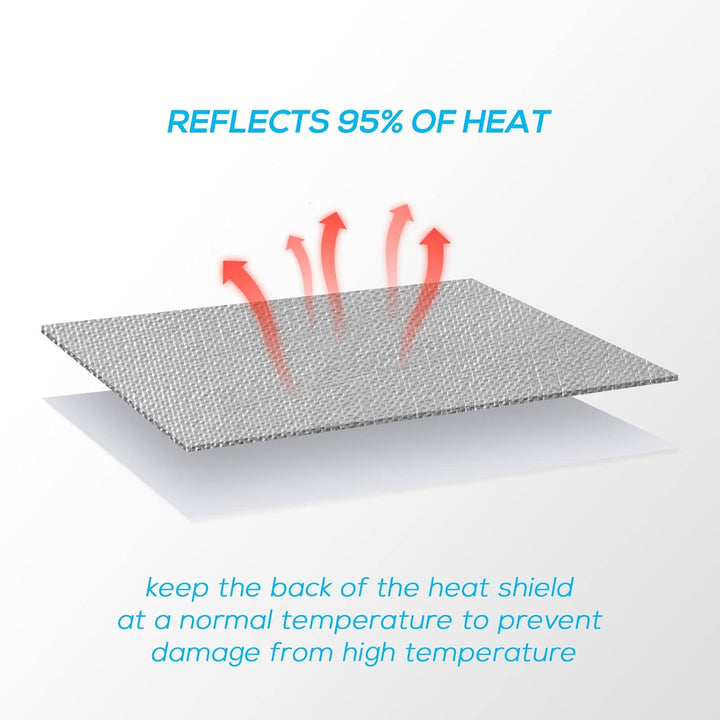 FLASLD Thermoblock – Auto-Hitzeschild – reflektierendes Aluminium, Isolierung und Klebstoff, 101,6 x