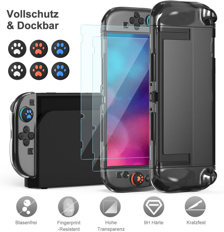innoAura Switch 2 Tasche 14-in-1 Bundle für NS Switch 2 (2025), Switch 2 Case mit Tragetasche, Schut