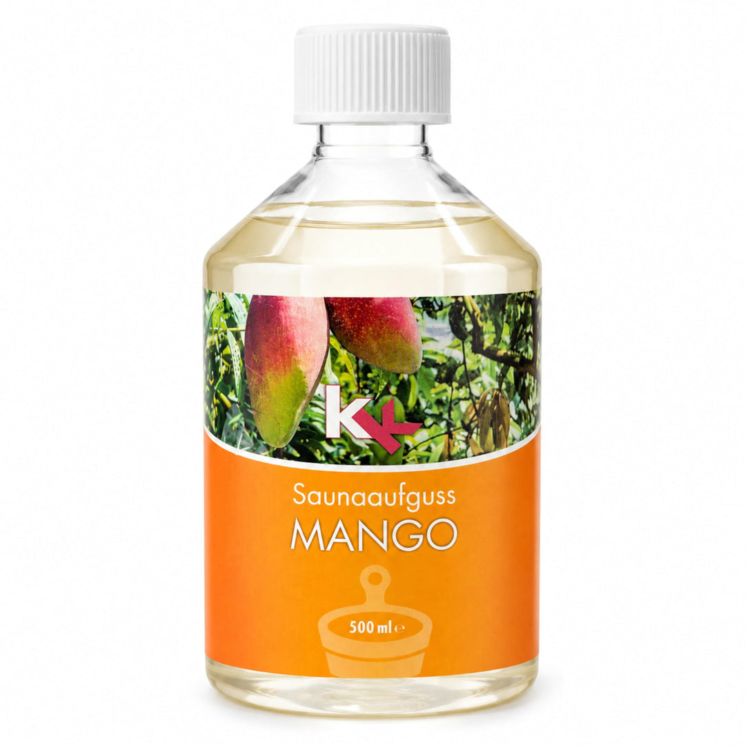 KK Sauna Aufguss Konzentrate PREMIUM - Made in Germany - Duftsorte Mango- 500 ml Flasche - Wellness