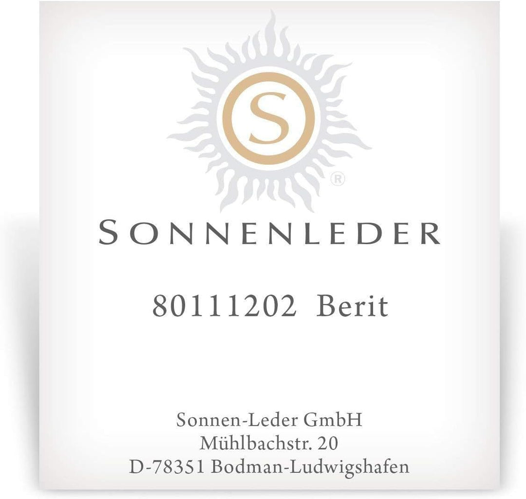 SONNENLEDER - hochwertiges Stiftemäppchen "BERIT" Farbe: Rot/Orange *Echtes Leder*
