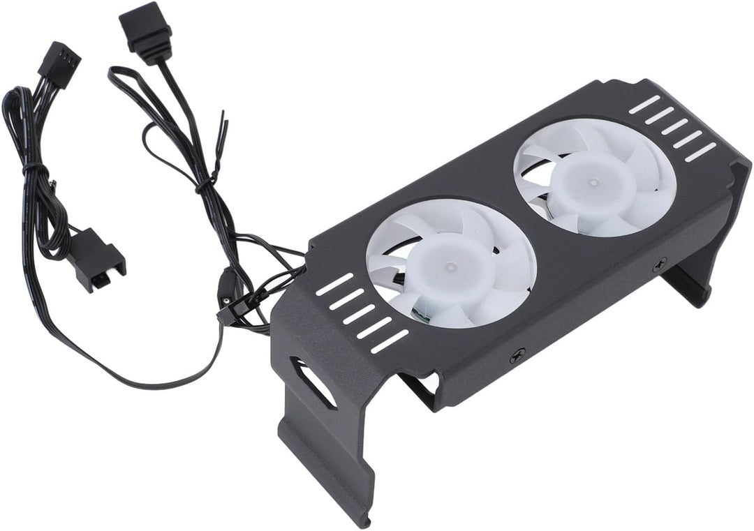 ARGB-Speicher-RAM-Kühler, RGB-DDR-Kühlkörper mit PWM-Temperaturregelung, Dual-Lüfter für DDR DDR2 DD