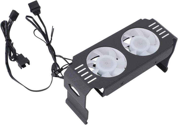 ARGB-Speicher-RAM-Kühler, RGB-DDR-Kühlkörper mit PWM-Temperaturregelung, Dual-Lüfter für DDR DDR2 DD