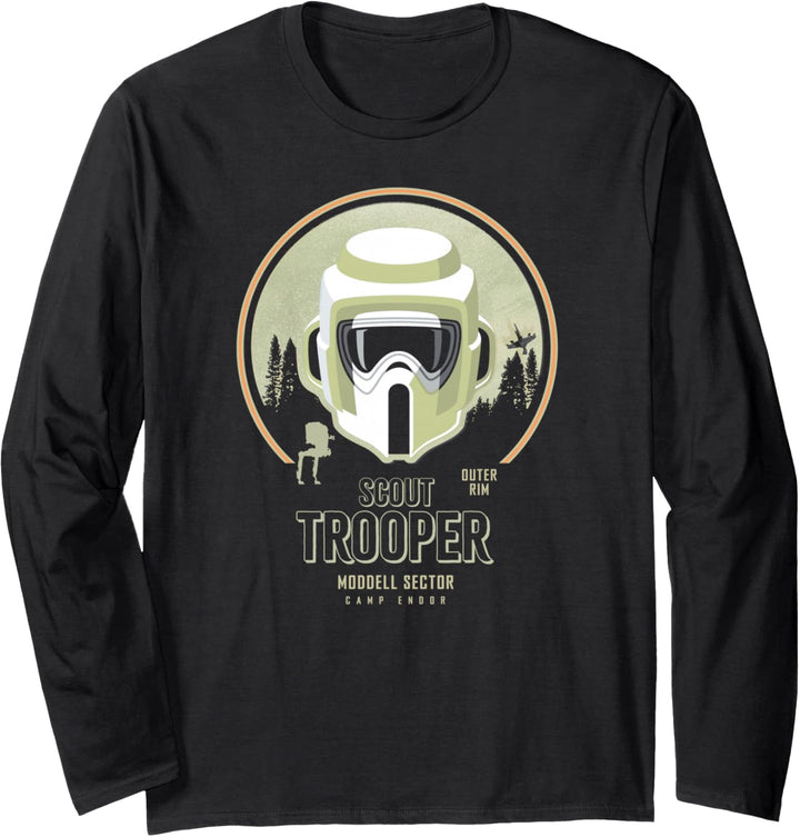 Star Wars Scout Trooper Camp Endor Langarmshirt