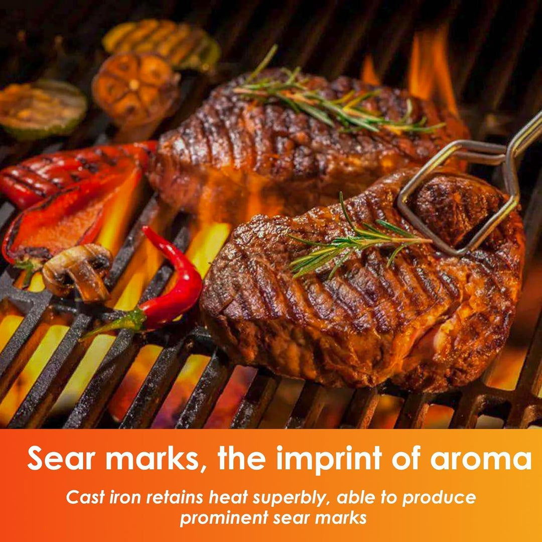 GRISUN 38cm x 28.6cm Grillroste für Weber Spirit 200 Serie mit Seitenbedienfeld, für Spirit E210, fü