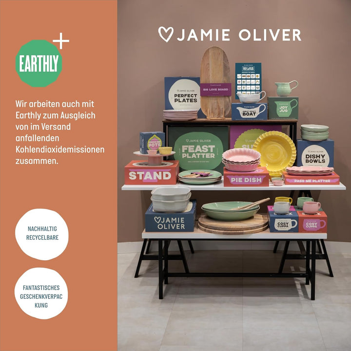 Jamie Oliver Big Love Alleskönner-Brett, FSC-Mangoholz, Holzbrett mit Geätztem Rand, Servierbrett, 4