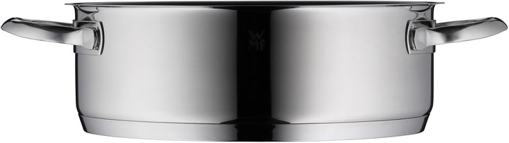 WMF Devil Schmorpfanne 24cm Induktion, Bräter, Schmortopf mit Deckel 5l, Cromargan Edelstahl beschic