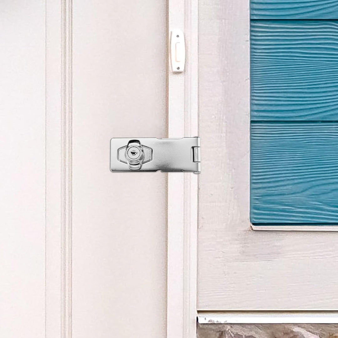 Lpraer 5 Zoll Überfalle abschliessbar Sicherheitsüberfalle abschliessbar Überfalle mit Schloss Hasp