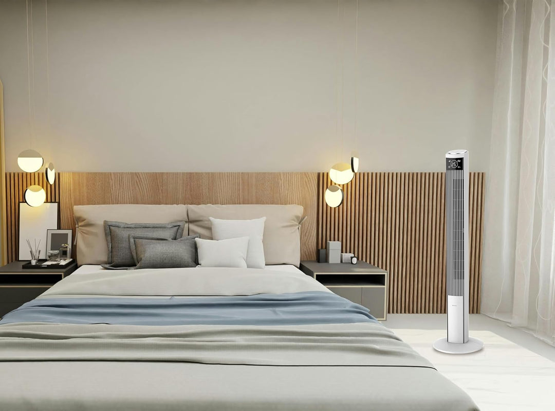 Be Cool Turm-Ventilator – Effektiver Turmventilator für Innenbereich, 3 Geschwindigkeitsstufen, Luft