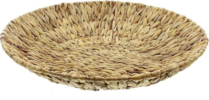 Dekoleidenschaft grosse Schale aus Wasserhyazinthe, Ø 50 cm, flach, Obstschale, Gebäckschale, Dekosc